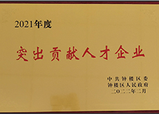 2021 Enterprise award of Zhonglou District